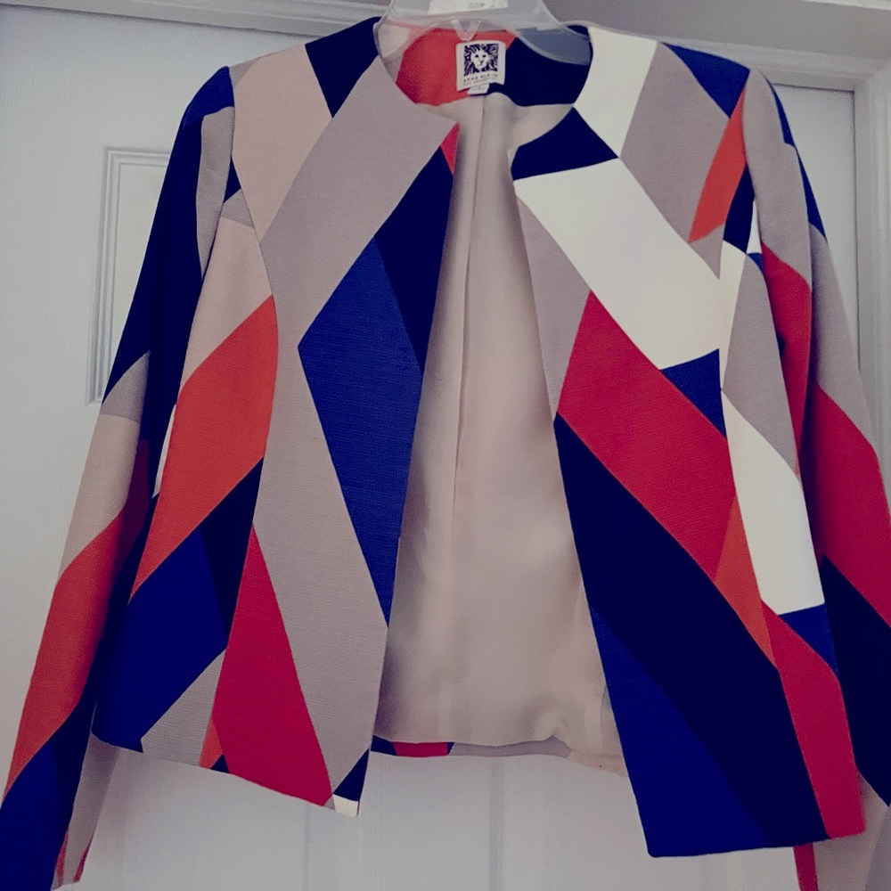Anne Klein separates open front blazer